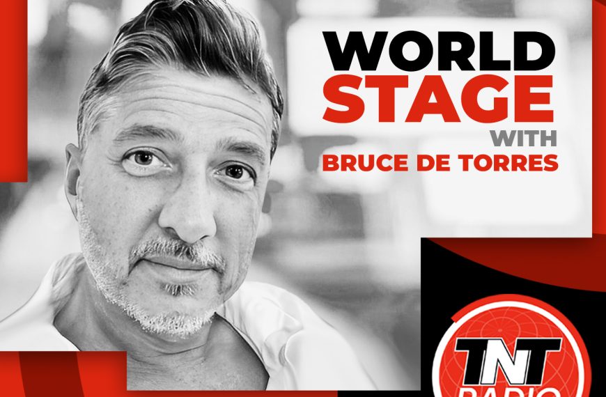Jane Hatch on Worldstage with Bruce de Torres